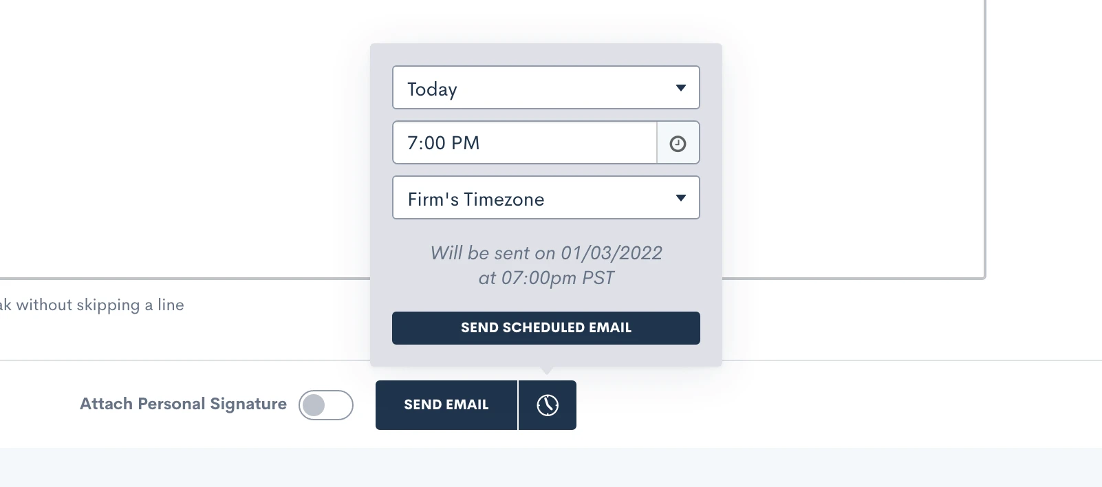 Scheduled Email Sends