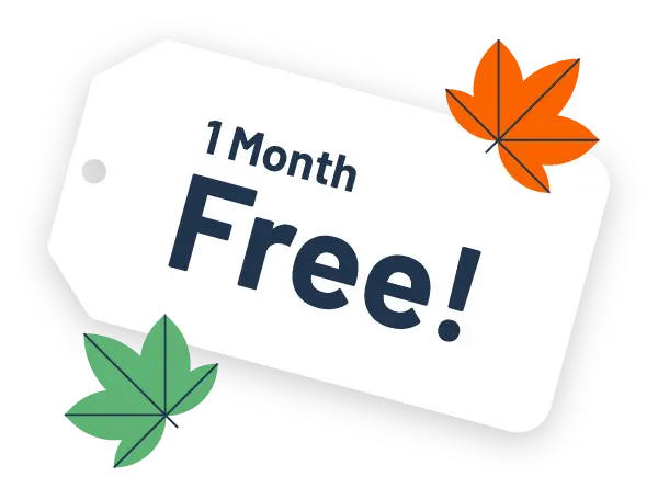 1 Month Free!